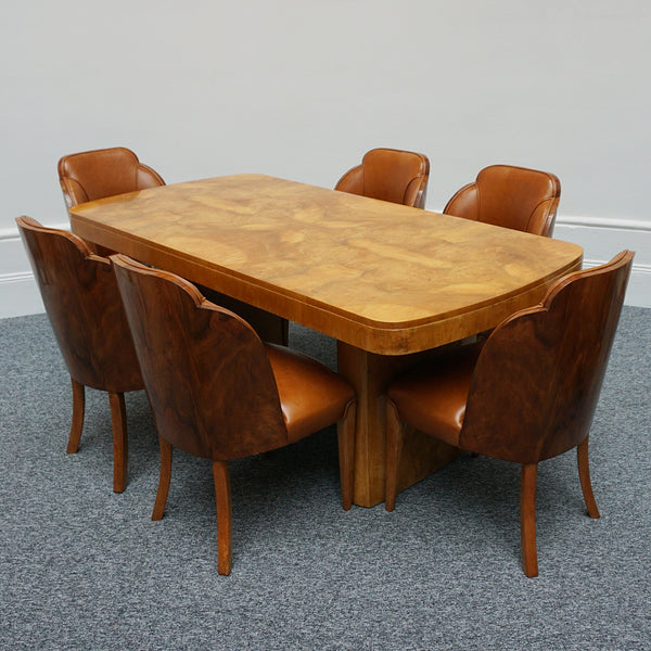 Art Deco Six Seat Dining Suite