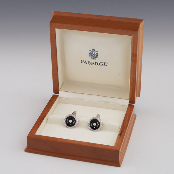 Fabergé Diamond and enamel cufflinks - Jeroen Markies Art Deco