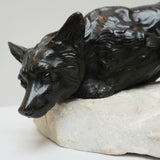 Bronze sculpture of a fox by Bartelier - Jeroen Markies Art Deco