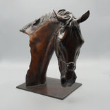 'Frankel' Beautiful study of the Retired Champion Thoroughbred Racehorse by Gill Parker in Naturalistic Bronze - Jeroen Markies Art Deco