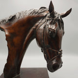 'Frankel' Beautiful study of the Retired Champion Thoroughbred Racehorse by Gill Parker in Naturalistic Bronze - Jeroen Markies Art Deco