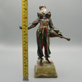 'Pierrot'  Bronze and Ivory Figure by Gerda Gerdago - Jeroen Markies Art Deco