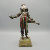 'Pierrot'  Bronze and Ivory Figure by Gerda Gerdago - Jeroen Markies Art Deco