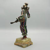 'Pierrot'  Bronze and Ivory Figure by Gerda Gerdago - Jeroen Markies Art Deco