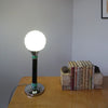 Table Lamp Green Glass Globe Black Bakelite - Jeroen Markies Art Deco