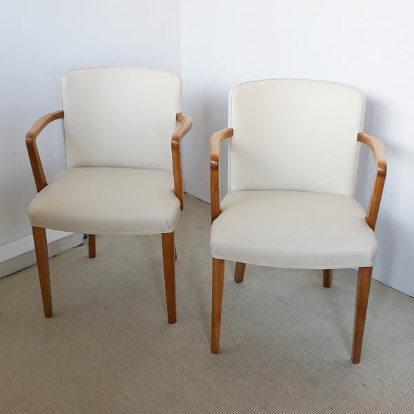 Original Heal's of London Art Deco Satinwood Armchairs - Jeroen Markies Art Deco