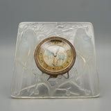 Inséparables - French Art Deco Glass - Rene Lalique - Desk Clock 
