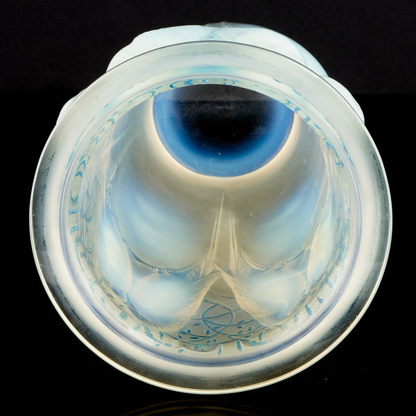 'Ceylan' Opalescent Glass Vase by Rene Lalique - Jeroen Markies Art Deco
