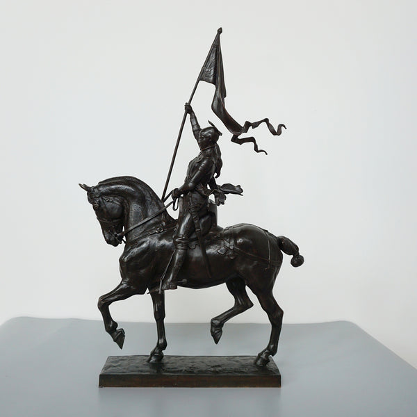 Fantastic Late 19th Century Bronze of Joan of Arc by Emmanuel Fremiet - Jeroen Markies Art Deco