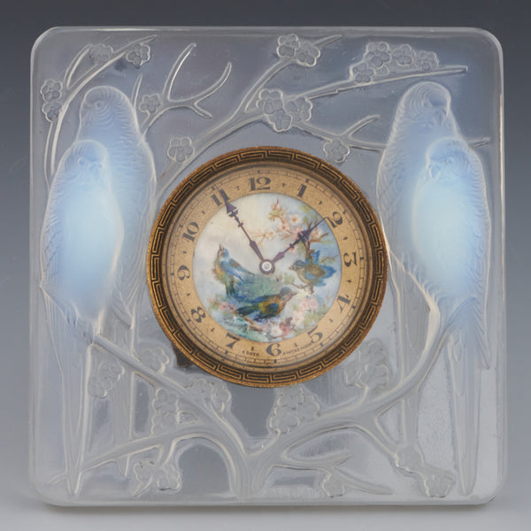 Inseperables - Rene Lalique Opalescent Glass Clock - Jeroen Markies Art Deco