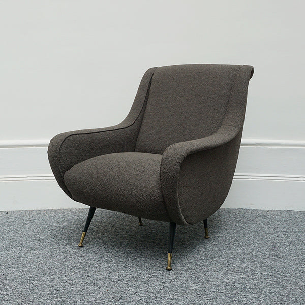 Pair of Lounge Chairs, grey bouclé - Jeroen Markies Art Deco