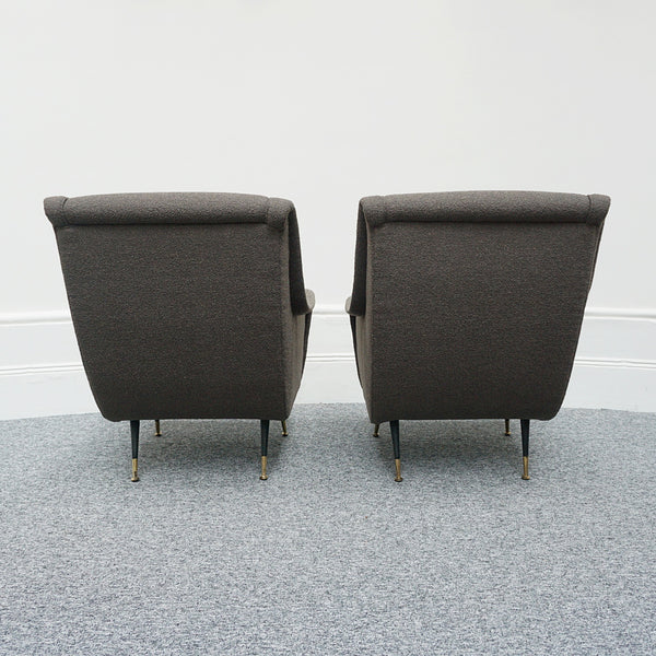 Pair of Lounge Chairs, grey bouclé - Jeroen Markies Art Deco