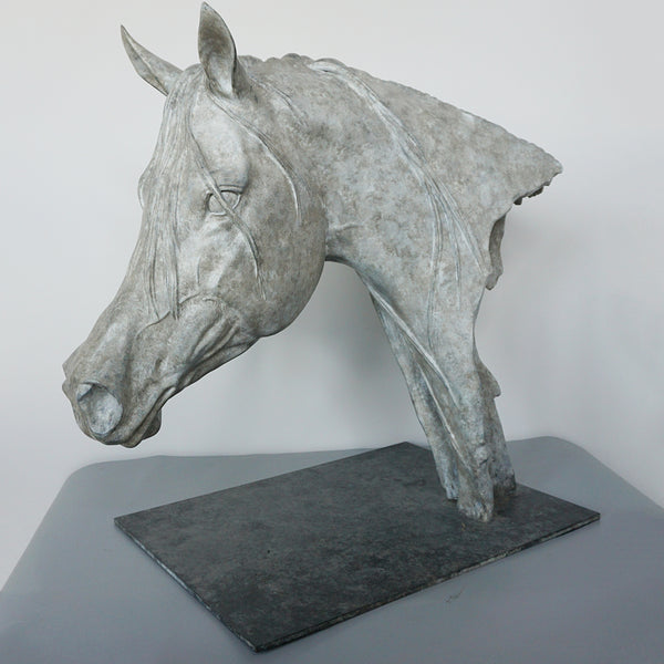 'Arab' Lifesize Bronze Study of a Horse by Gill Parker - Jeroen Markies Art Deco