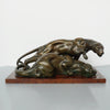 Art Deco Bronze Prowling Panthers Attributed to Rochard - Jeroen Markies Art Deco