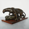 Art Deco Bronze Prowling Panthers Attributed to Rochard - Jeroen Markies Art Deco