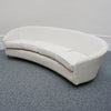 2.6 metre long Mid-Century Sofa by Lorenzo Bergallo Italian, Circa 1950 in white Boucle