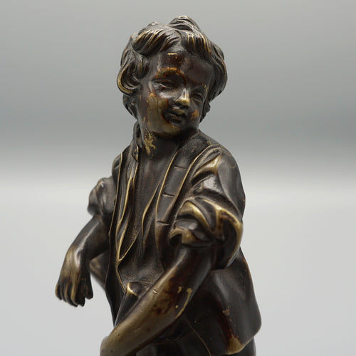 Late 19th Century Bronze Study of a young Farm Boy - Jeroen Markies Art Deco