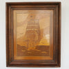 Sailboat Framed Marquetry Panel - Jeroen Markies Art Deco