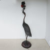 Crane Standing Floor lamp - Japanese Art Nouveau Lamp - Decorative Bronze Lamp - Jeroen Markeis Art Deco