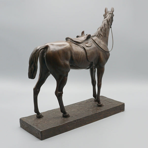 Excellent quality mid-19th century bronze sculpture of a side saddled horse by Jules Moigniez - Jeroen Markies Art Deco