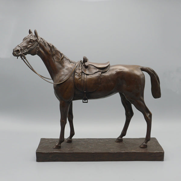 Excellent quality mid-19th century bronze sculpture of a side saddled horse by Jules Moigniez - Jeroen Markies Art Deco