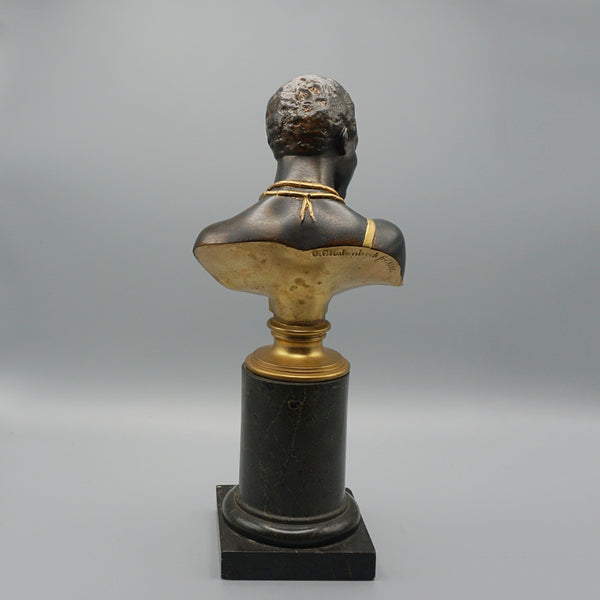 Nubian Woman Late Victorian Sculpture by Oskar Gladenbeck - Jeroen Markies Art Deco