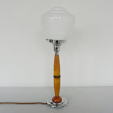 Table Lamp Amber Bakelite Stem 1930's - Jeroen Markies Art Deco
