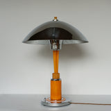 Orange Bakelite and Chrome 1930s table Lamp - Jeroen Markies Art Deco
