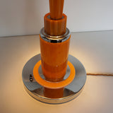 Orange Bakelite and Chrome 1930s table Lamp - Jeroen Markies Art Deco