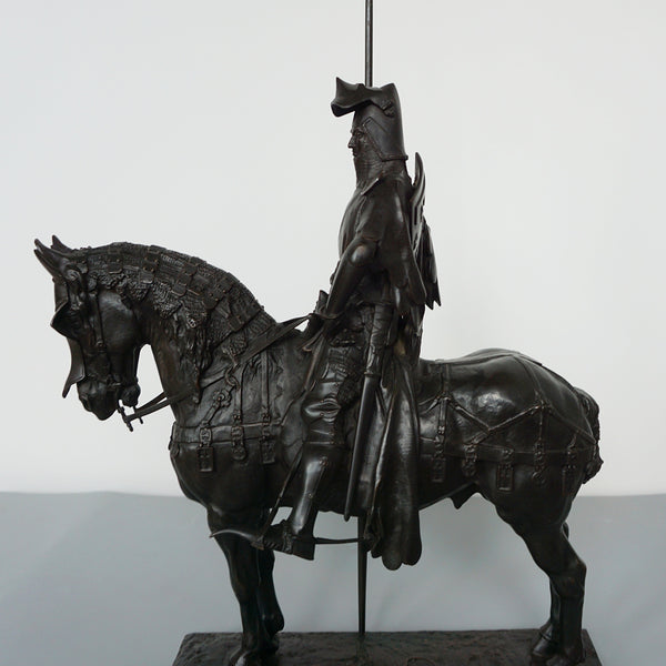 'Louis d'Orleans' an Original bronze sculpture by Emmanuel Fremiet - Jeroen Markies Art Deco