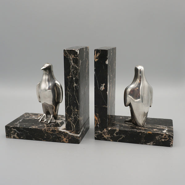 Sillvered Bronze 1930 Bookends Desk Accessory - Jeroen Markies Art Deco
