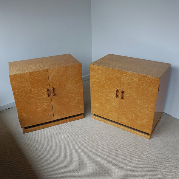 Original Birdseye Maple Veneered Pair of Cabinets - Jeroen Markies Art Deco