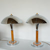 Pair of Art Deco Dome Lamps Amber Bakelite - Jeroen Markies Art Deco