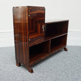 Pair of Vintage Macassar Ebony French Art Deco Bookcase Cabinets - Jeroen Markies Art Deco