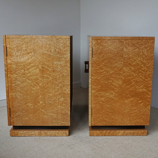 Original Birdseye Maple Veneered Pair of Cabinets - Jeroen Markies Art Deco