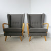 Mid-Century Armchairs, grey Boucle, British design, Mid-Century Furniture Howard Keith - Jeroen Markies Art Deco
