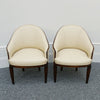 Pair of French Art Deco Mahogany and Leather Tub Chairs - Jeroen Markies Art Deco