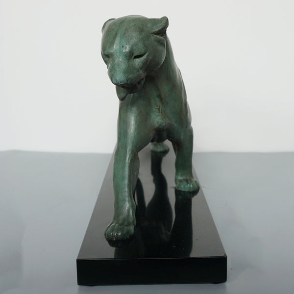 Striding Panther by Plagnet Large Art Deco Sculpture - Jeroen Markies Art Deco