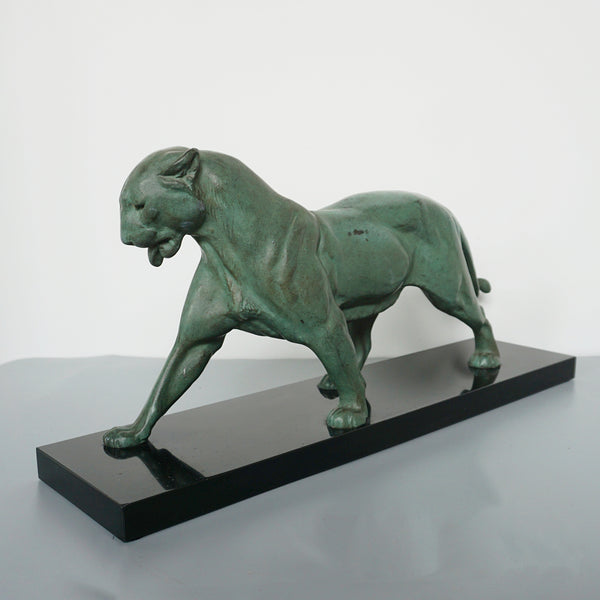 Striding Panther by Plagnet Large Art Deco Sculpture - Jeroen Markies Art Deco