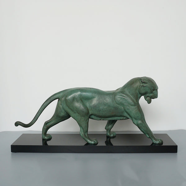 Striding Panther by Plagnet Large Art Deco Sculpture - Jeroen Markies Art Deco