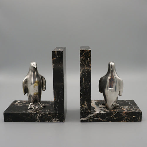 Sillvered Bronze 1930 Bookends Desk Accessory - Jeroen Markies Art Deco
