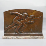 Art Deco Bronze Plaque by Edouard Fraisse - Jeroen Markies Art Deco