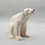 Art Deco Seated Polar Bear by Sevres France - Patinated Ceramic Polar Bear Circa 1930 Jeroen Markies Art Deco 