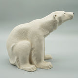 Art Deco Seated Polar Bear by Sevres France - Patinated Ceramic Polar Bear Circa 1930 Jeroen Markies Art Deco 