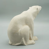 Art Deco Seated Polar Bear by Sevres France - Patinated Ceramic Polar Bear Circa 1930 Jeroen Markies Art Deco 