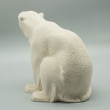 Art Deco Seated Polar Bear by Sevres France - Patinated Ceramic Polar Bear Circa 1930 Jeroen Markies Art Deco 