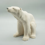 Art Deco Seated Polar Bear by Sevres France - Patinated Ceramic Polar Bear Circa 1930 Jeroen Markies Art Deco 