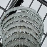 Large and Impressive Murano 'Prism' Stairwell Chandelier - Jeroen Markies Art Deco