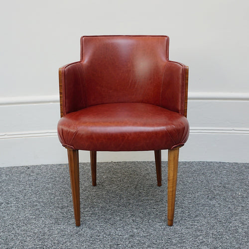 Red tub Chair - Jeroen Markies Art DecoRed tub Chair - Jeroen Markies Art Deco