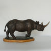 Black Rhino by Denis Mathews - Kenyan Contemporary Sculpture - Jeroen Markies Art Deco